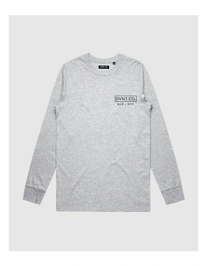 New York City Long Sleeve Youth T-shirt in Grey Marle image 1