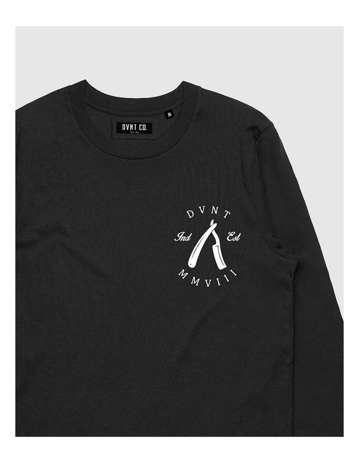 Rough Cuts Long Sleeve Youth T-shirt in Black image 3