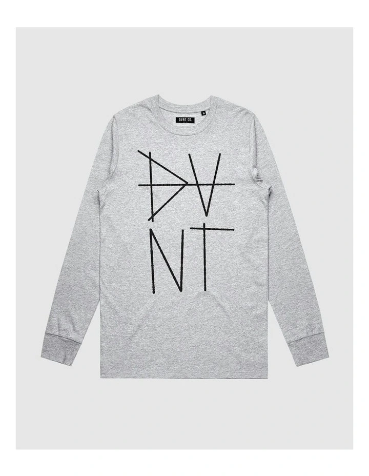 Scratch Long Sleeve Youth T-Shirt in Grey Marle image 1