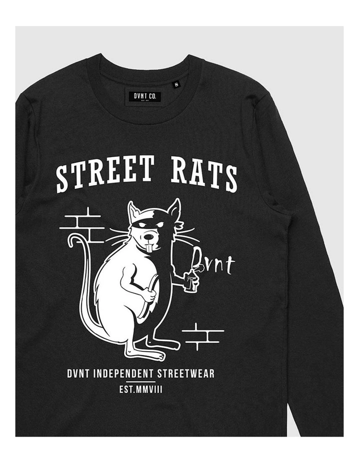 Street Rats Long Sleeve Youth T-Shirt in Black image 3