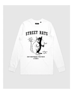 Street Rats Long Sleeve Youth T-Shirt in White