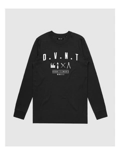 Urban Elements Long Sleeve Youth T-Shirt in Black