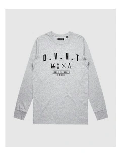 Urban Elements Long Sleeve Youth T-Shirt in Grey Marle