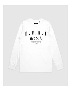 Urban Elements Long Sleeve Youth T-shirt in White