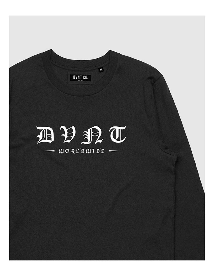 Worldwide Long Sleeve Youth T-Shirt in Black image 3