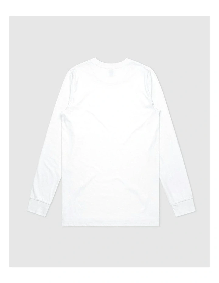 Worldwide Long Sleeve Youth T-Shirt in White image 2