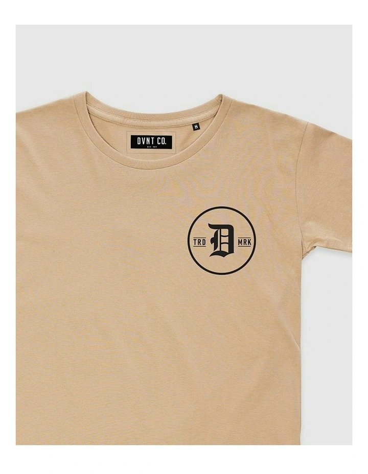 Clean Classic Tee in Beige image 3