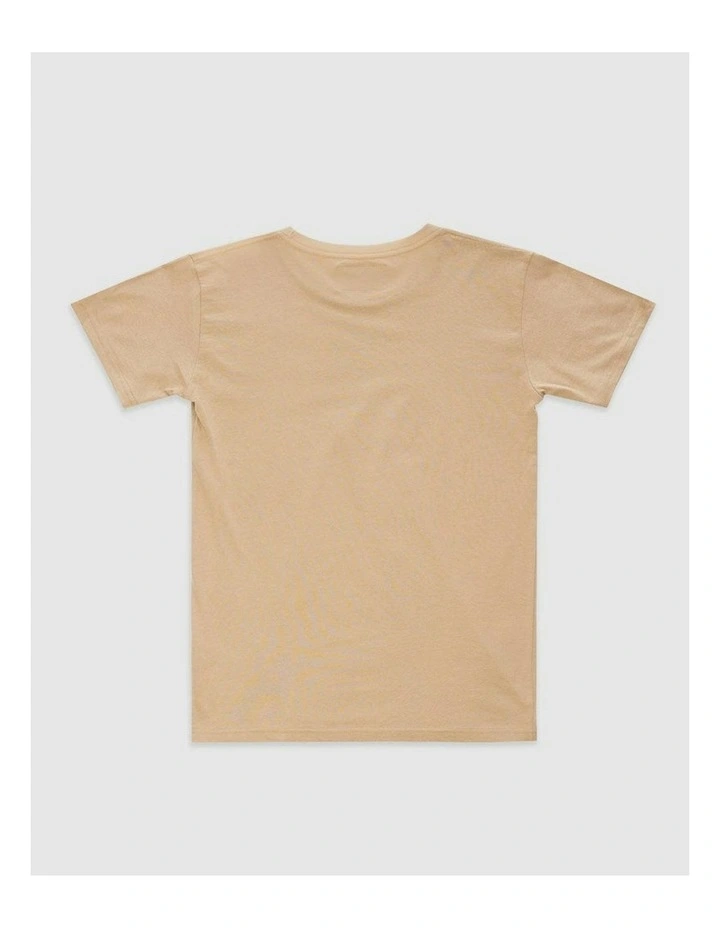 Deluxe Tee in Beige image 2