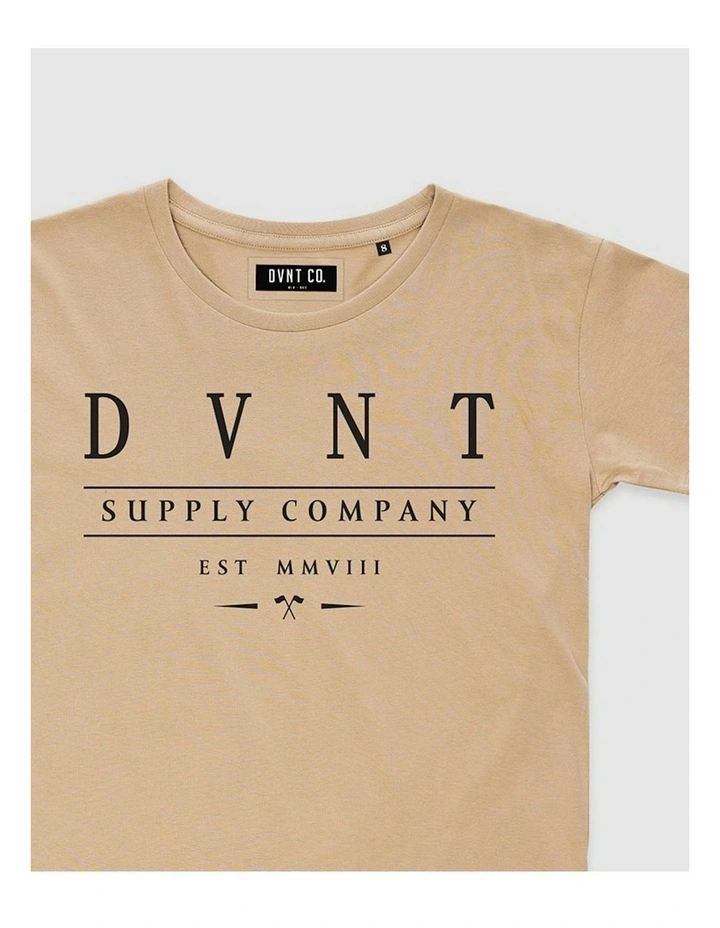 Deluxe Tee in Beige image 3