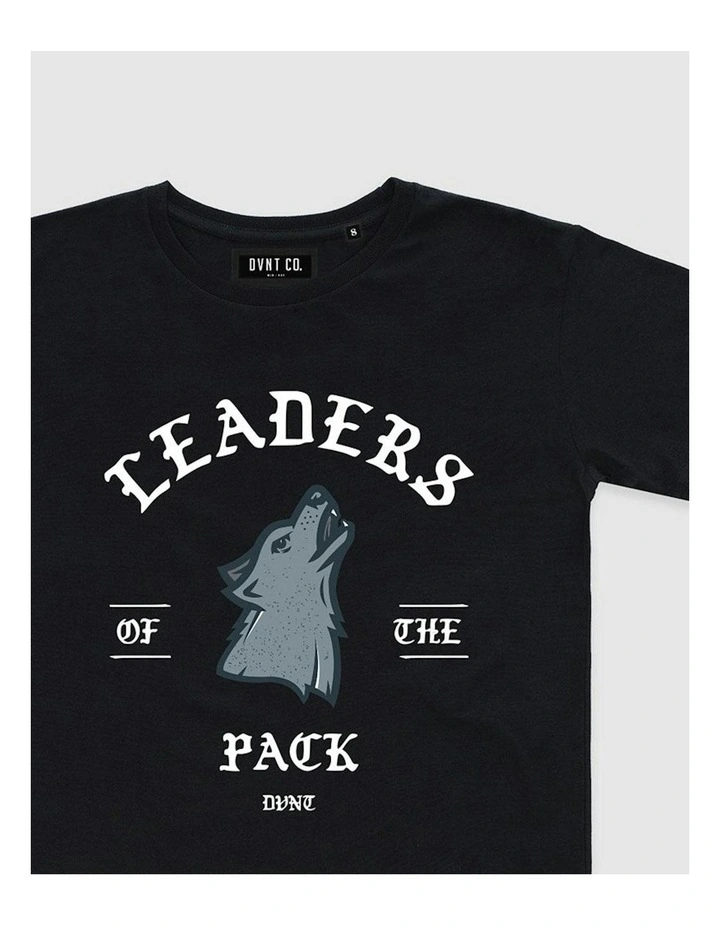 Leaders Of The Pack Tee in Black image 3
