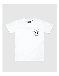Rough Cuts Tee in White