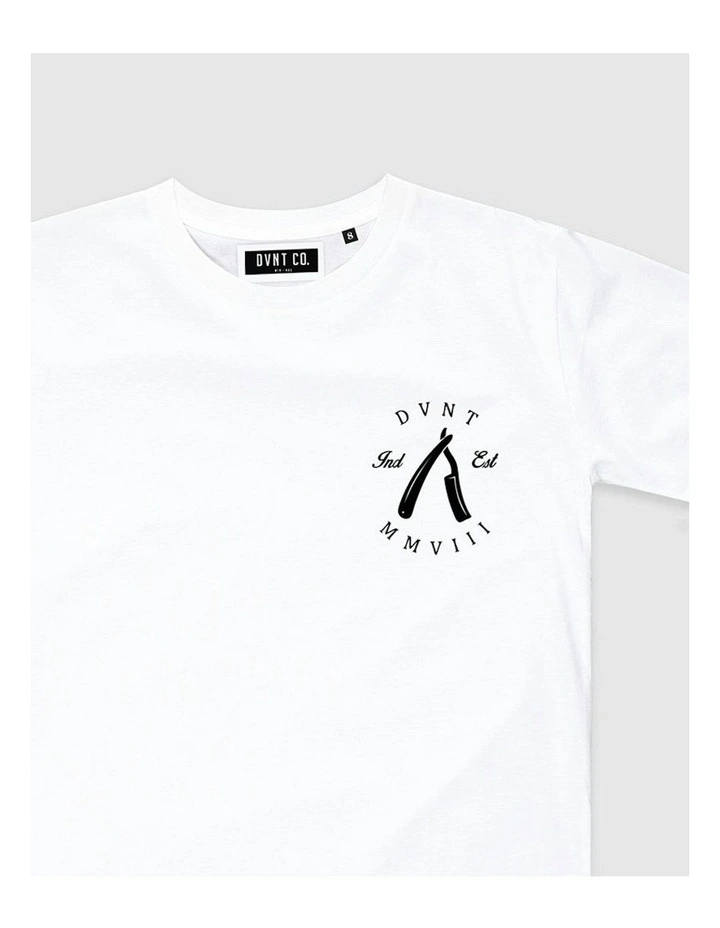 Rough Cuts Tee in White image 3
