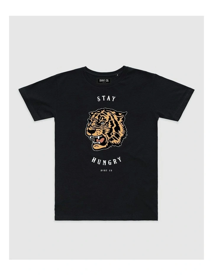 Stay Hungry Tee in Black image 1