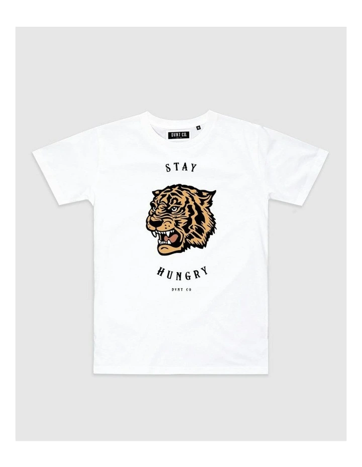 Stay Hungry Tee in White image 1