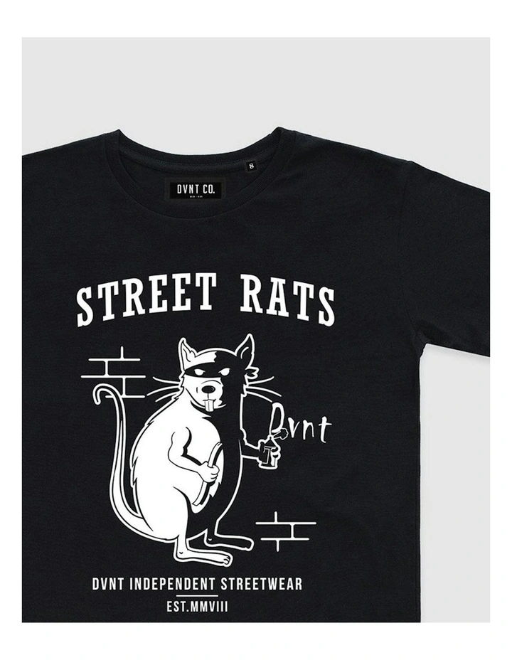 Street Rats Tee in Black image 3