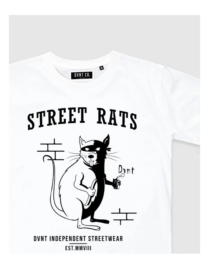 Street Rats Tee in White image 3