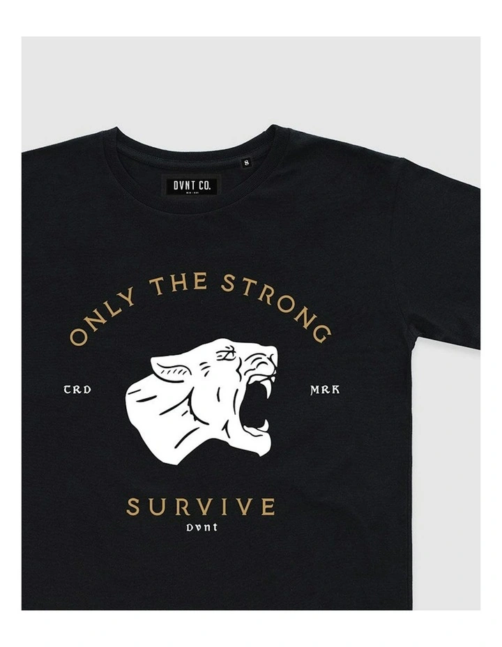 Survive Tee in Black image 3