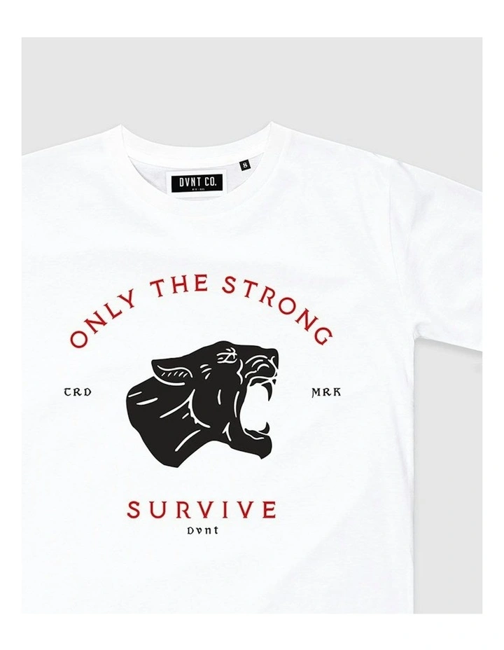 Survive Tee in White image 3