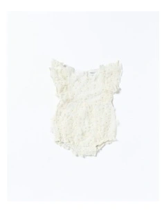 Whimsy Romper - White Tulle
