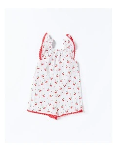 Meadow Overalls in Cherry