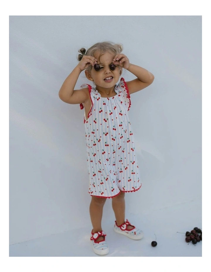 Meadow Overalls in Cherry image 3