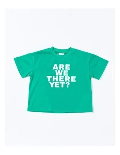 Felix Tee Are We There Yet in Green