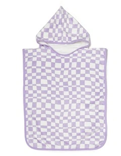 Ava Beach Poncho in Purple