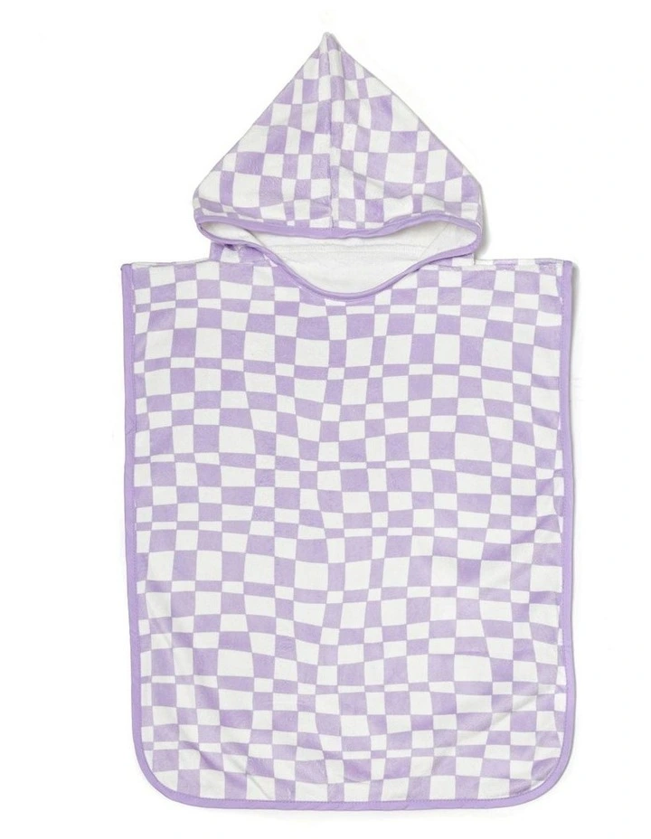 Ava Beach Poncho in Purple image 1