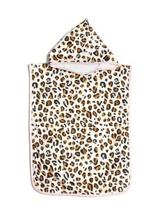 Ella Beach Poncho in White