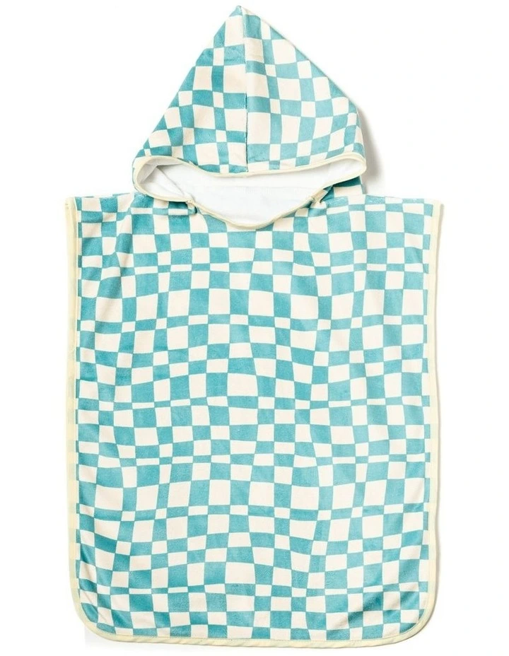 Harper Beach Poncho in Blue image 1