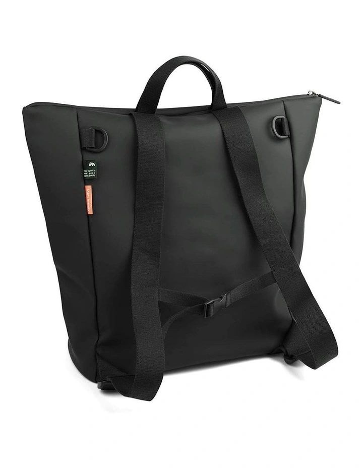 Nappy Bag Backpack in Black image 3