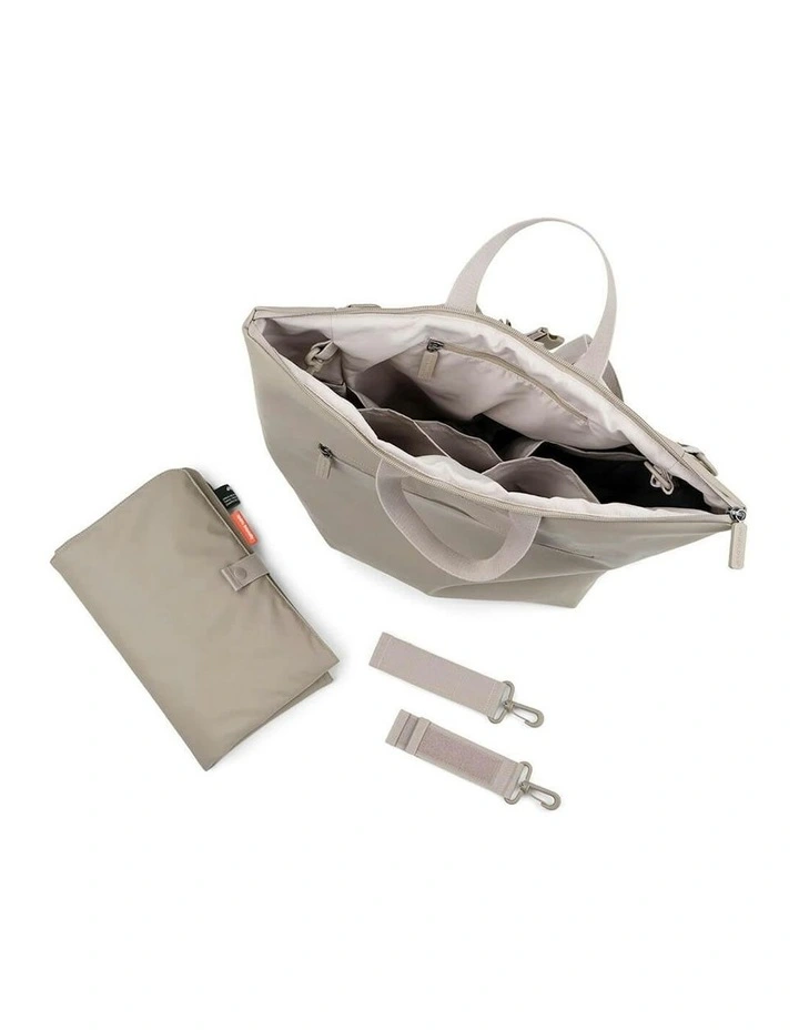 Nappy Bag Backpack in Sand image 4