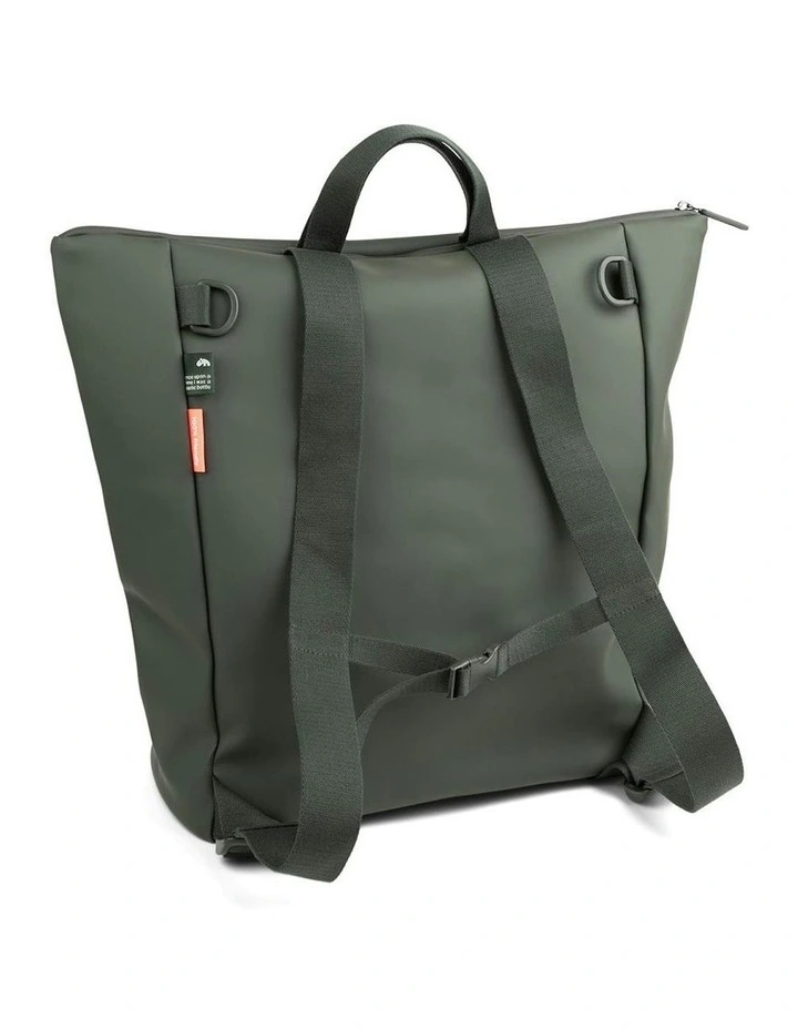 Nappy Bag Backpack in Green image 3