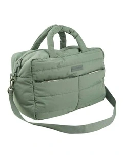Quilted Changing Bag in Green