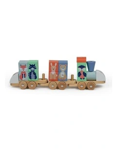 Essentials Block Train Animals