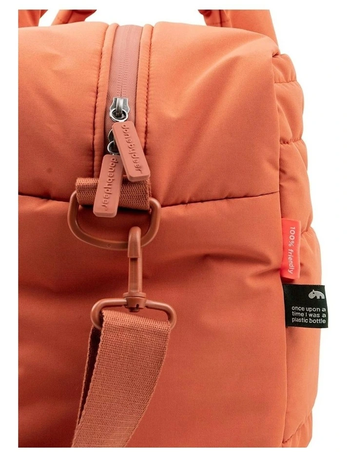 Quilted Changing Bag in Papaya image 7
