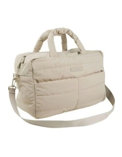 Quilted Changing Bag in Sand