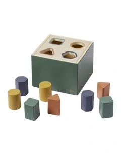 Wooden Shape Sorting Box