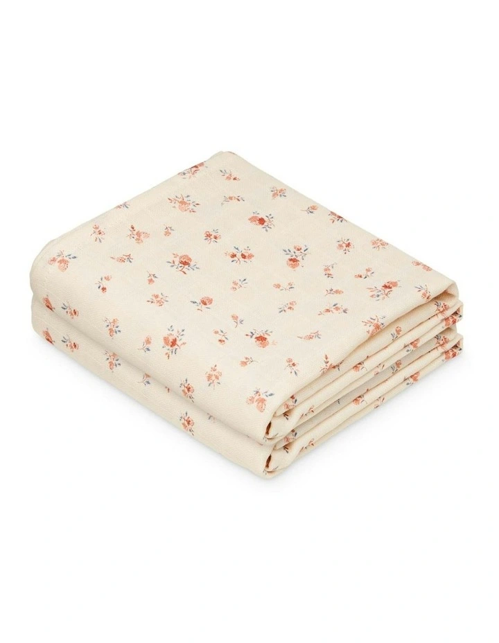 Muslin Cloth 2 Pack in Cream image 4