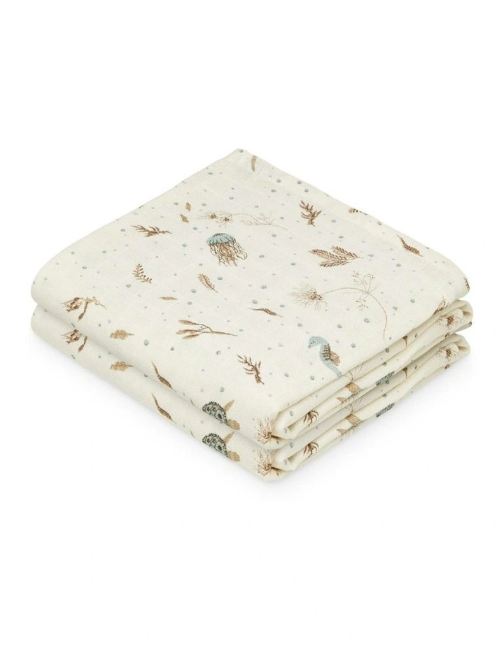 Muslin Cloth 2 Pack in Cream image 6