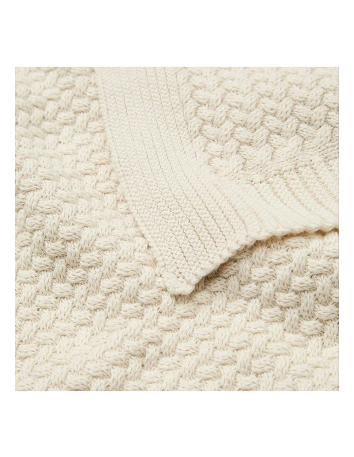Harper Blanket in Latte image 3