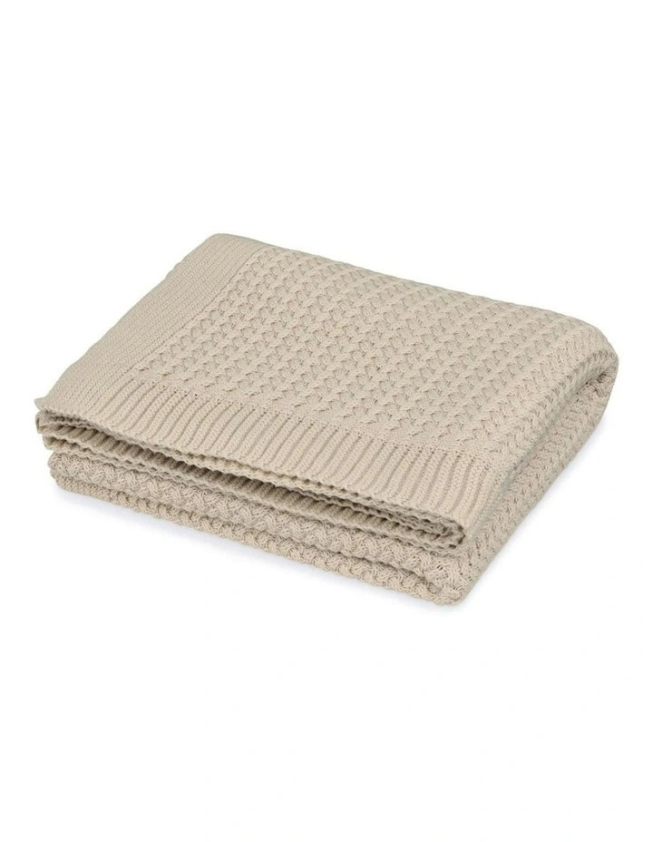 Harper Blanket in Latte image 4