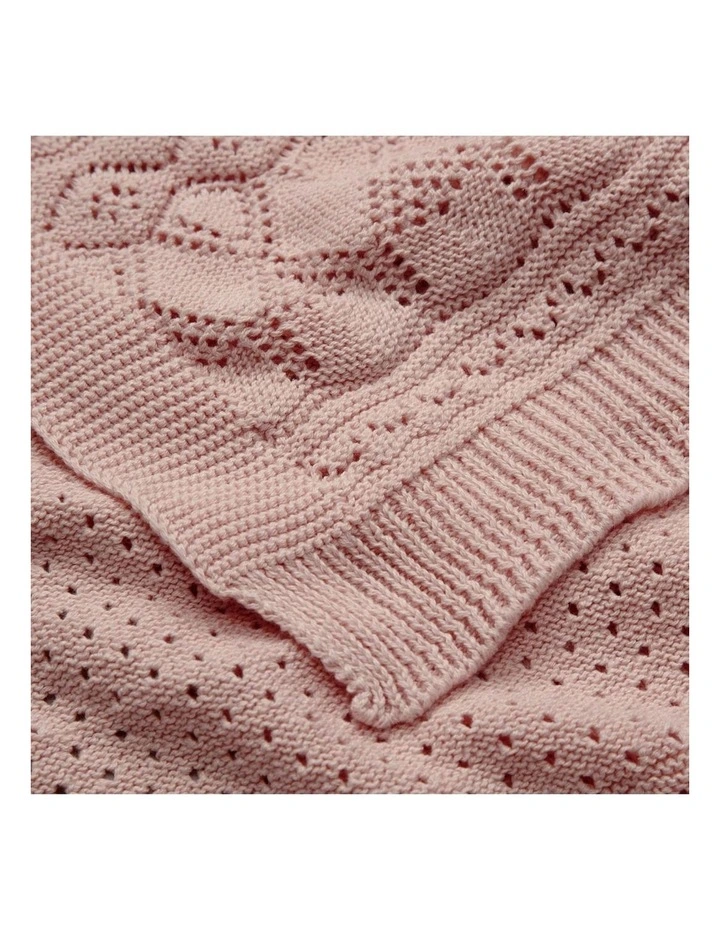 Pointelle Blanket in Sorbet image 3