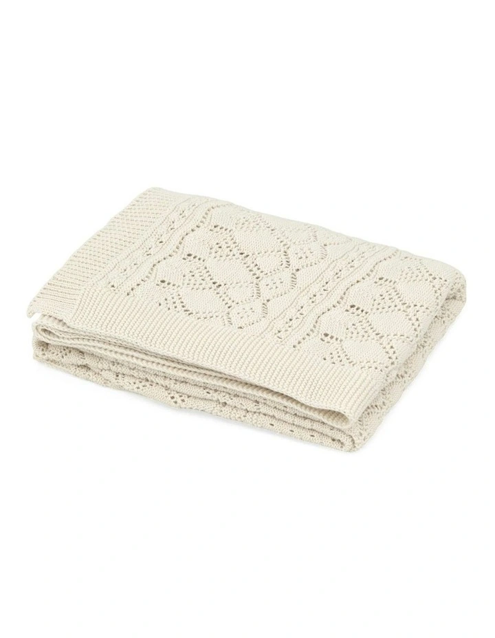 Pointelle Blanket in Sorbet image 5
