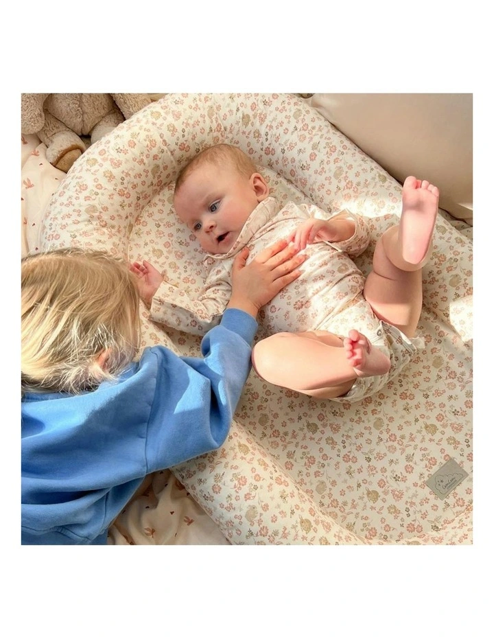 Nest Mattress in Blue Stripes image 2