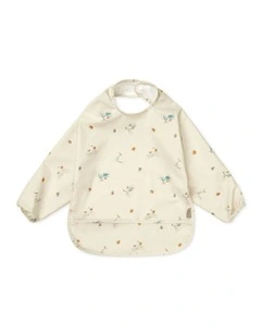 Sleeved Bib in Cream