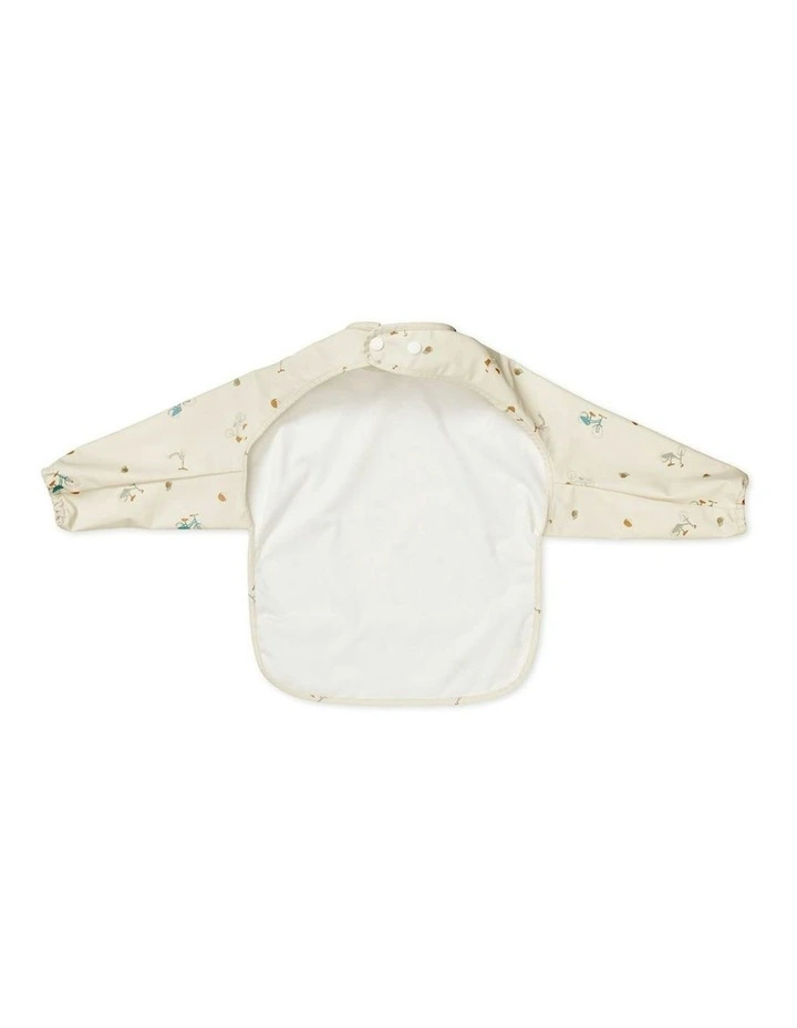 Sleeved Bib in Cream image 3