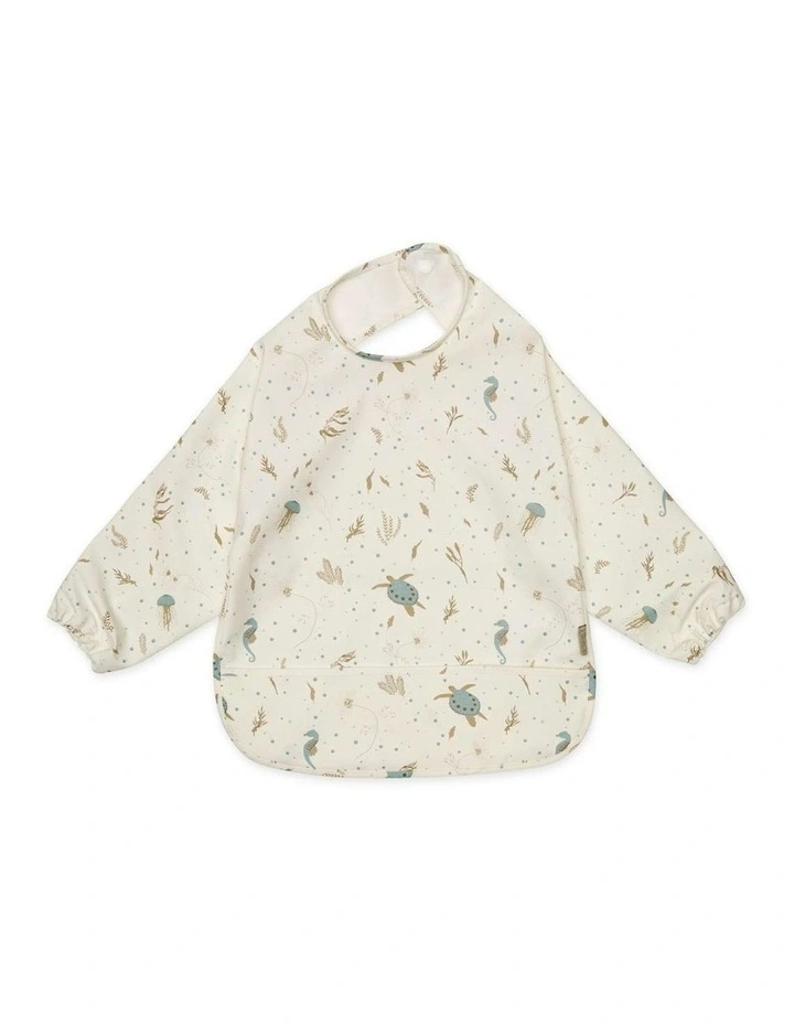 Sleeved Bib in Cream image 5