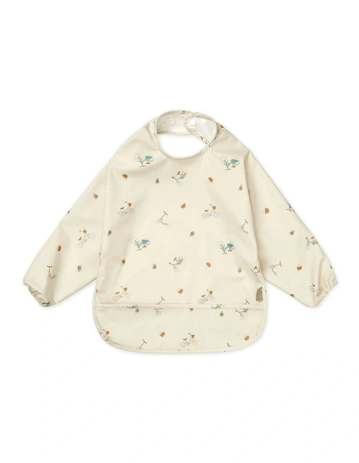 Sleeved Bib Bicycles in Cream image 1