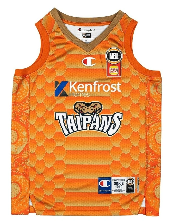Cairns Taipans 25/26 Youth Primary Jersey in Orange image 3